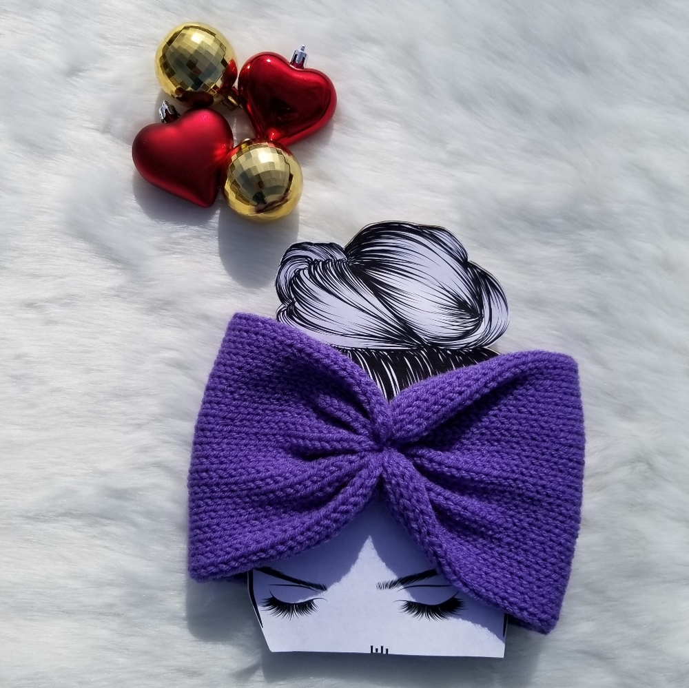 Rich.Meri Handmade Light Purpl EarWarmer|Head Band